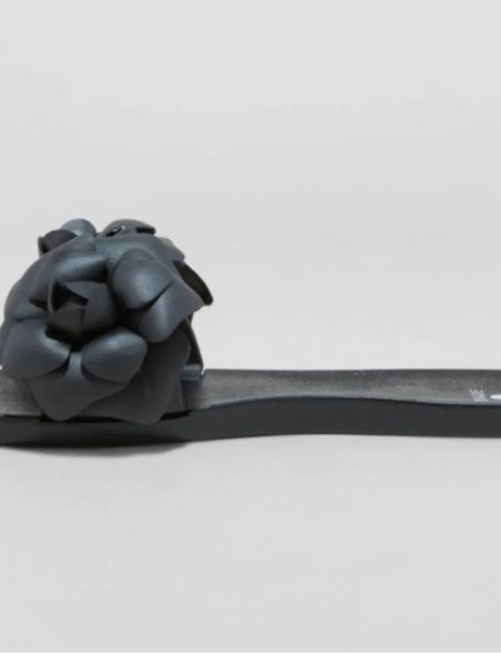 Shade & Shore Black Floral Jelly Slide Sandals Women’s Size 8 New